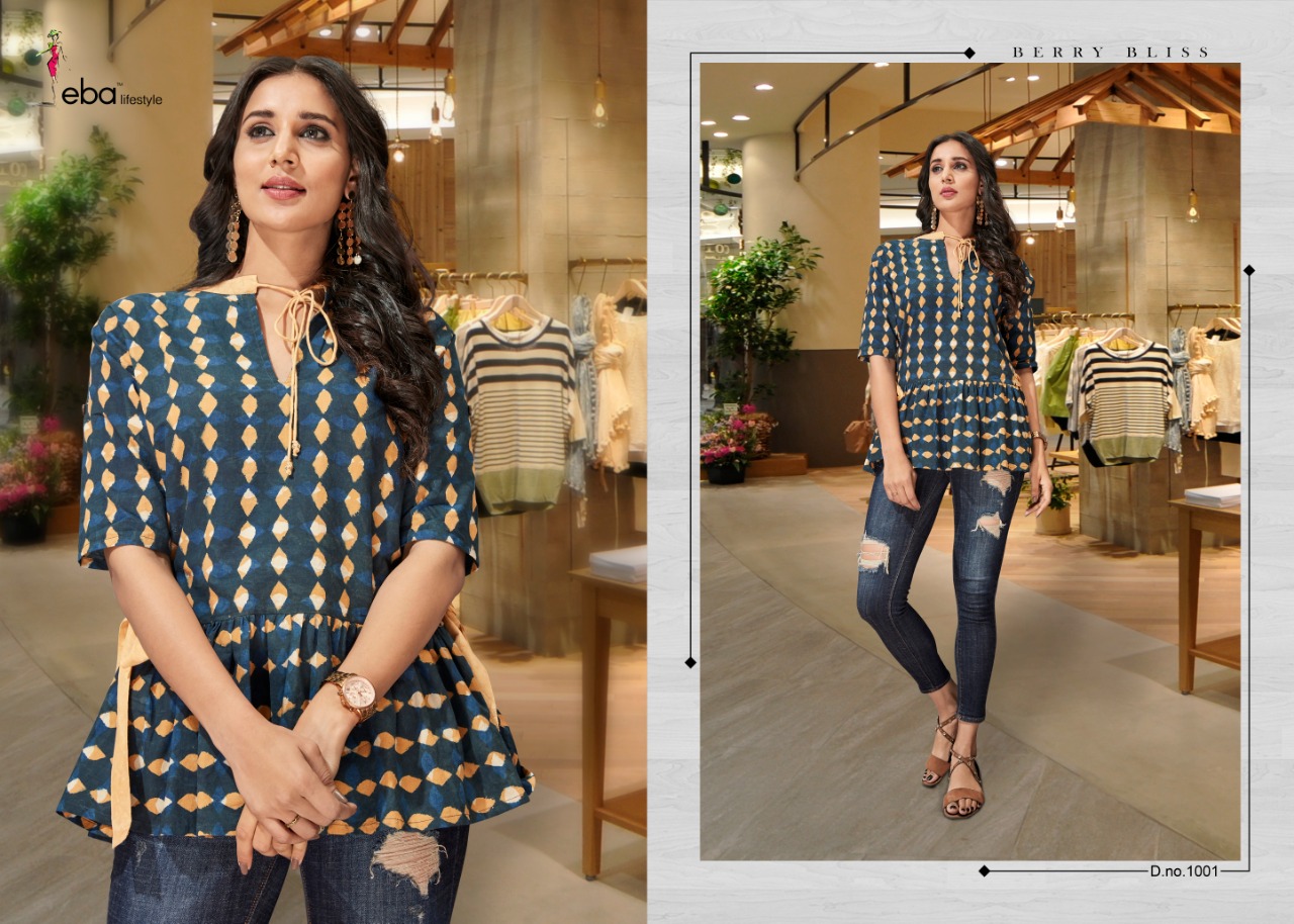Eba Lifestyle Vol 8 Cotton Fancy Casual Wear Top Collection At Wholesale Price