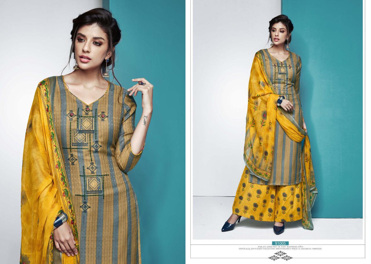 Dazzle Sargam Prints Pashmina Designer Work Dress Materials At Wholesale Price In Surat