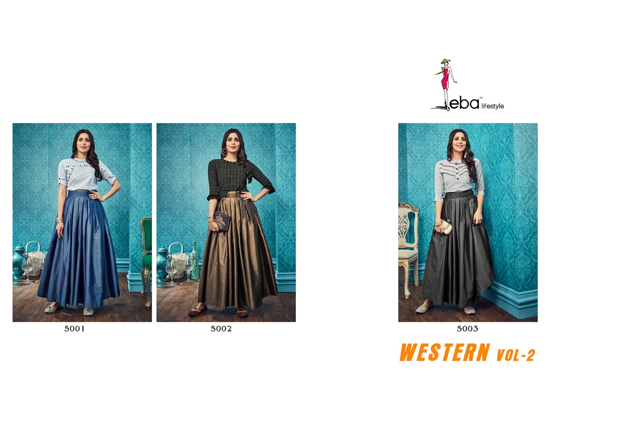 Eba Western Vol 2 Pure Handloom Top For Party Wear Collection At Wholesale Price