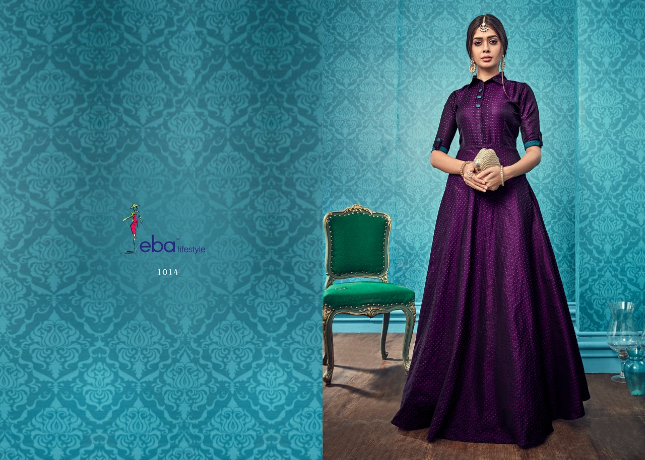 Neerja Vol 2 Eba Lifestyle Designer Readymade Gown With Dupatta Collection