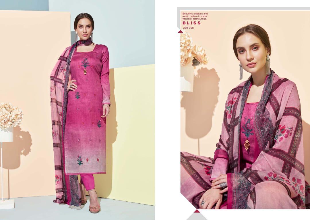 Belliza Designer Bliss Jam Cotton Fabric With Embroidery Work Suits Wholesale Dealer
