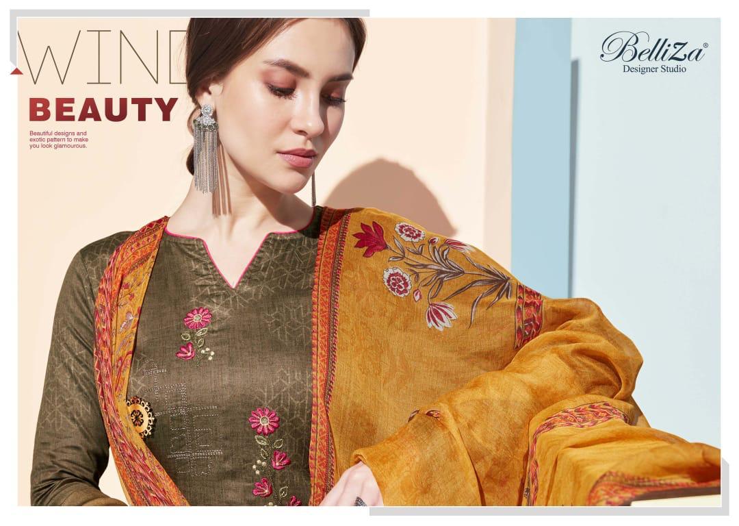 Belliza Designer Bliss Jam Cotton Fabric With Embroidery Work Suits Wholesale Dealer