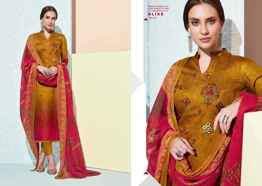 Belliza Designer Bliss Jam Cotton Fabric With Embroidery Work Suits Wholesale Dealer