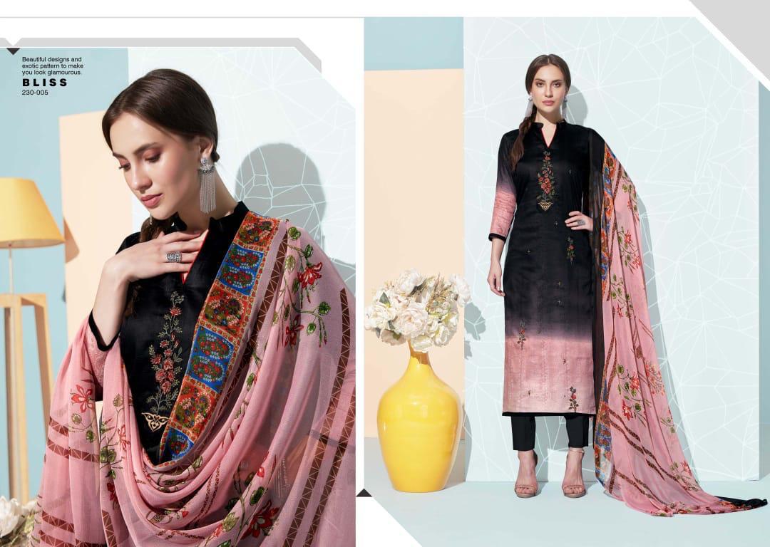 Belliza Designer Bliss Jam Cotton Fabric With Embroidery Work Suits Wholesale Dealer
