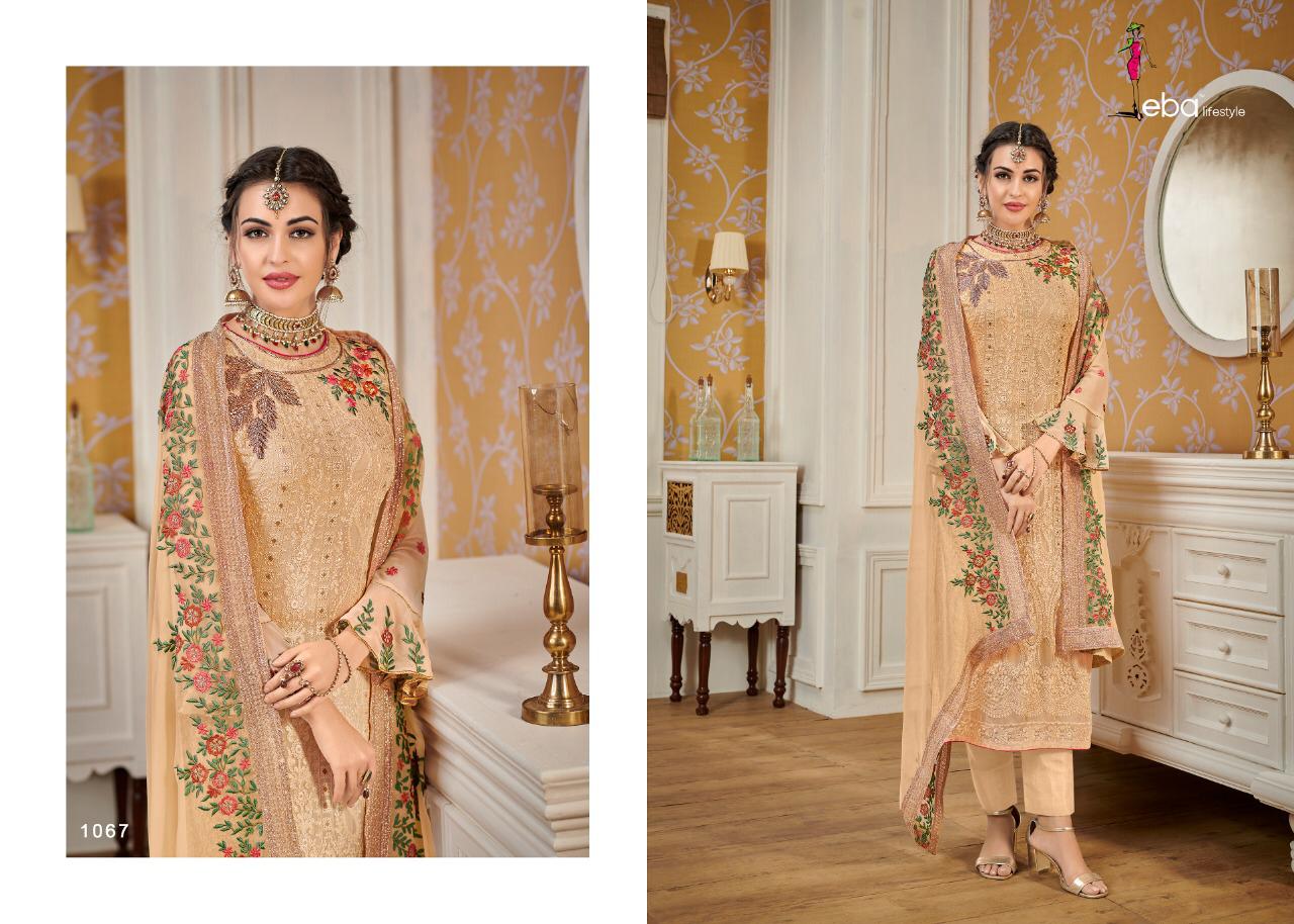 Eba Lifestyle Hurma Vol 12 Heavy Dupatta Work Wholesale Rate Surat