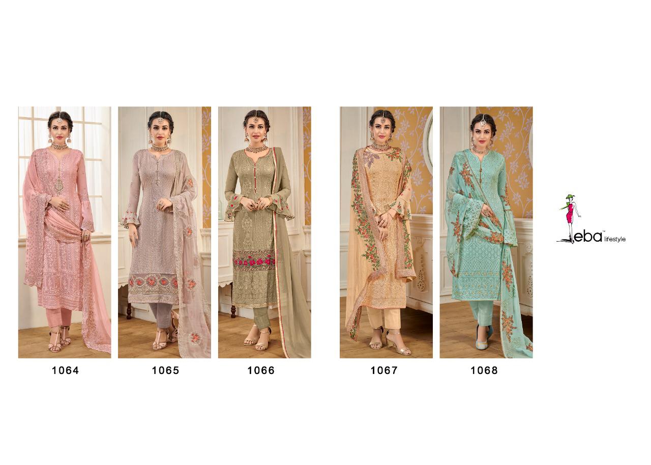 Eba Lifestyle Hurma Vol 12 Heavy Dupatta Work Wholesale Rate Surat