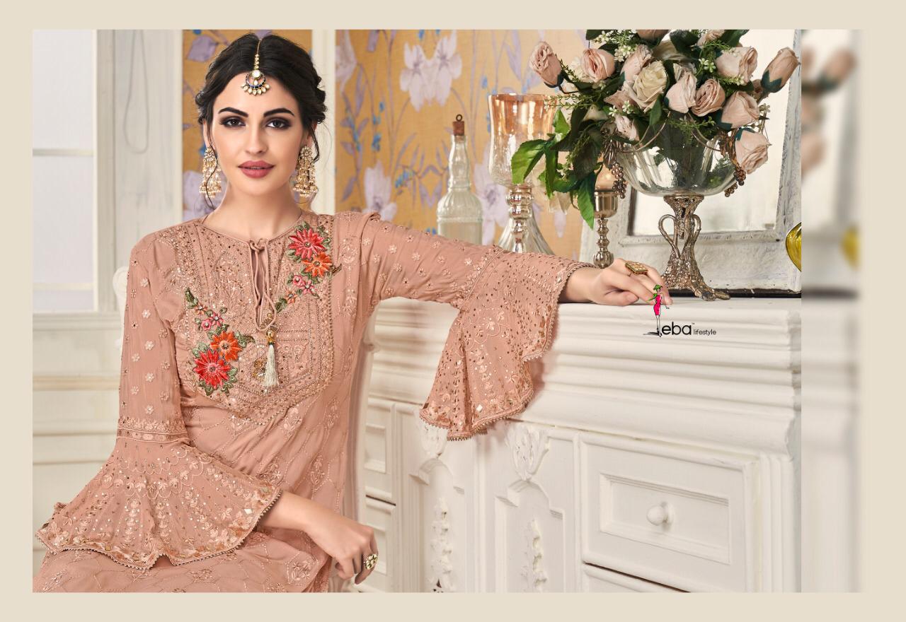 Eba Lifestyle Mount Black Vol 1 Georgette Fabric With Embroidery Work Salwar Suit