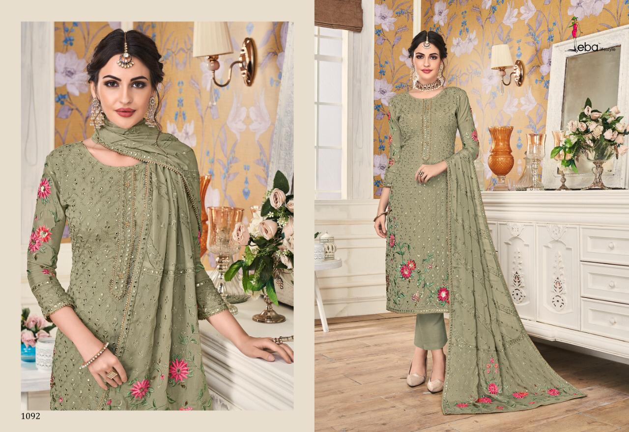 Eba Lifestyle Mount Black Vol 1 Georgette Fabric With Embroidery Work Salwar Suit