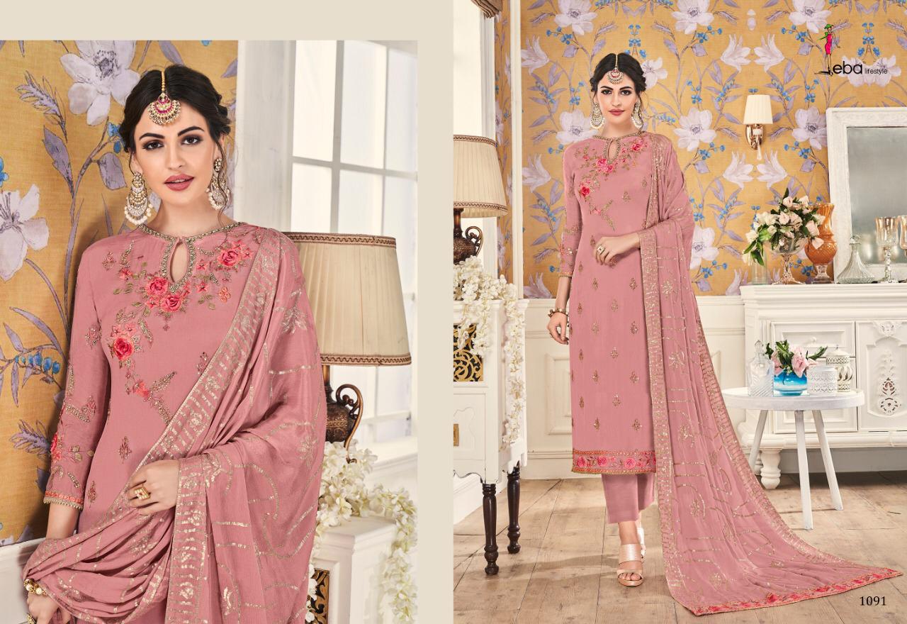 Eba Lifestyle Mount Black Vol 1 Georgette Fabric With Embroidery Work Salwar Suit