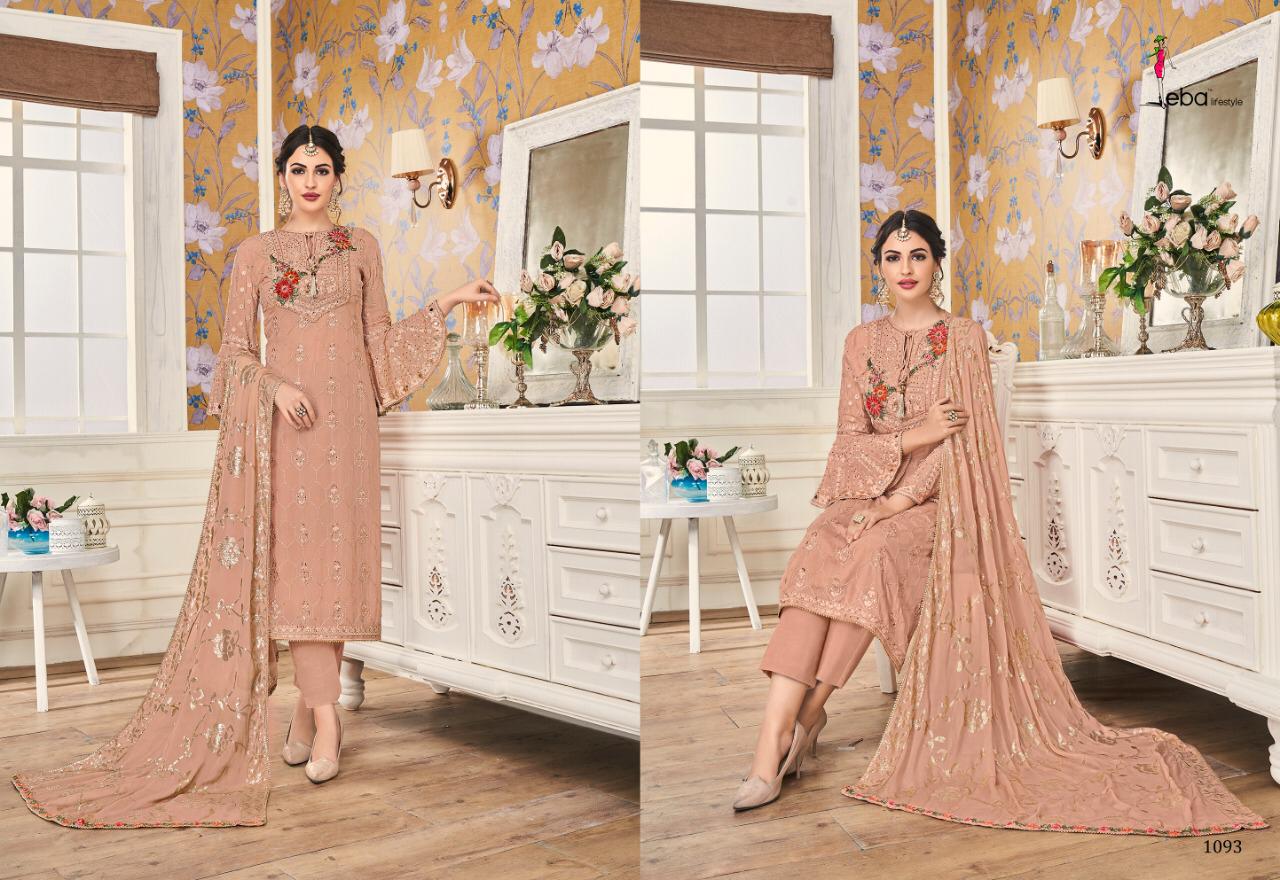 Eba Lifestyle Mount Black Vol 1 Georgette Fabric With Embroidery Work Salwar Suit