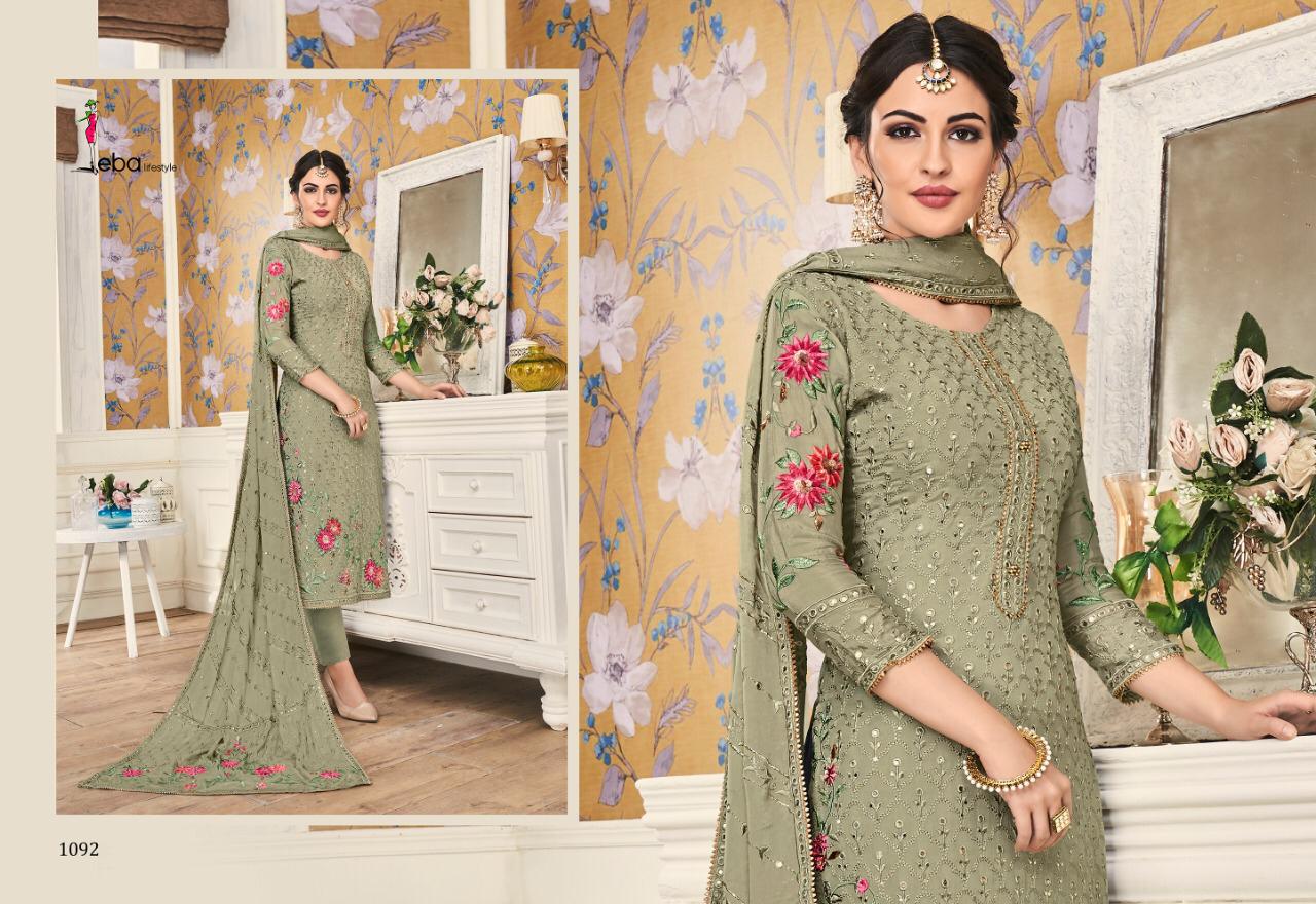 Eba Lifestyle Mount Black Vol 1 Georgette Fabric With Embroidery Work Salwar Suit