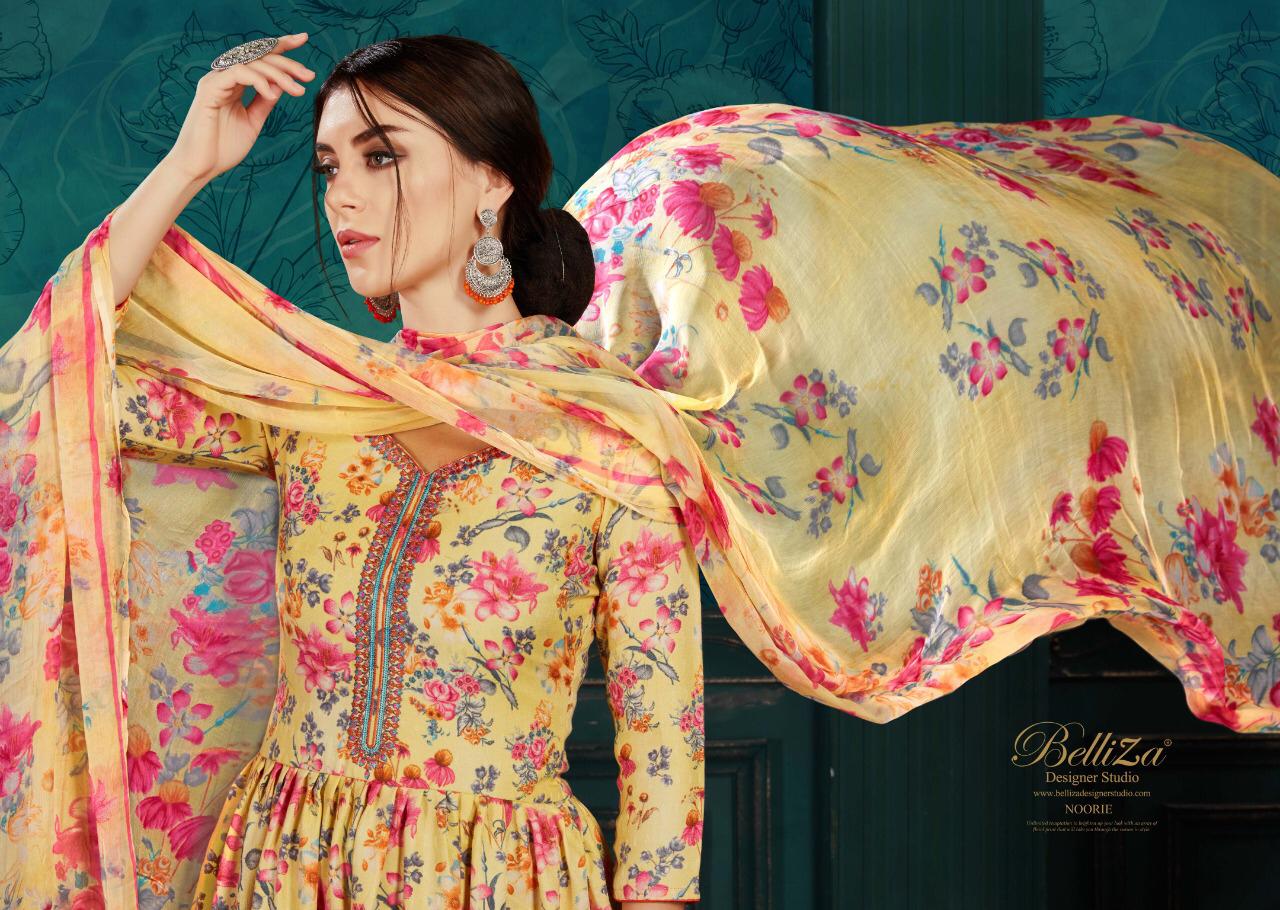 Belliza Designer Studio Noorie Pashmina Fabric With Embroidery Work Salwar Suit