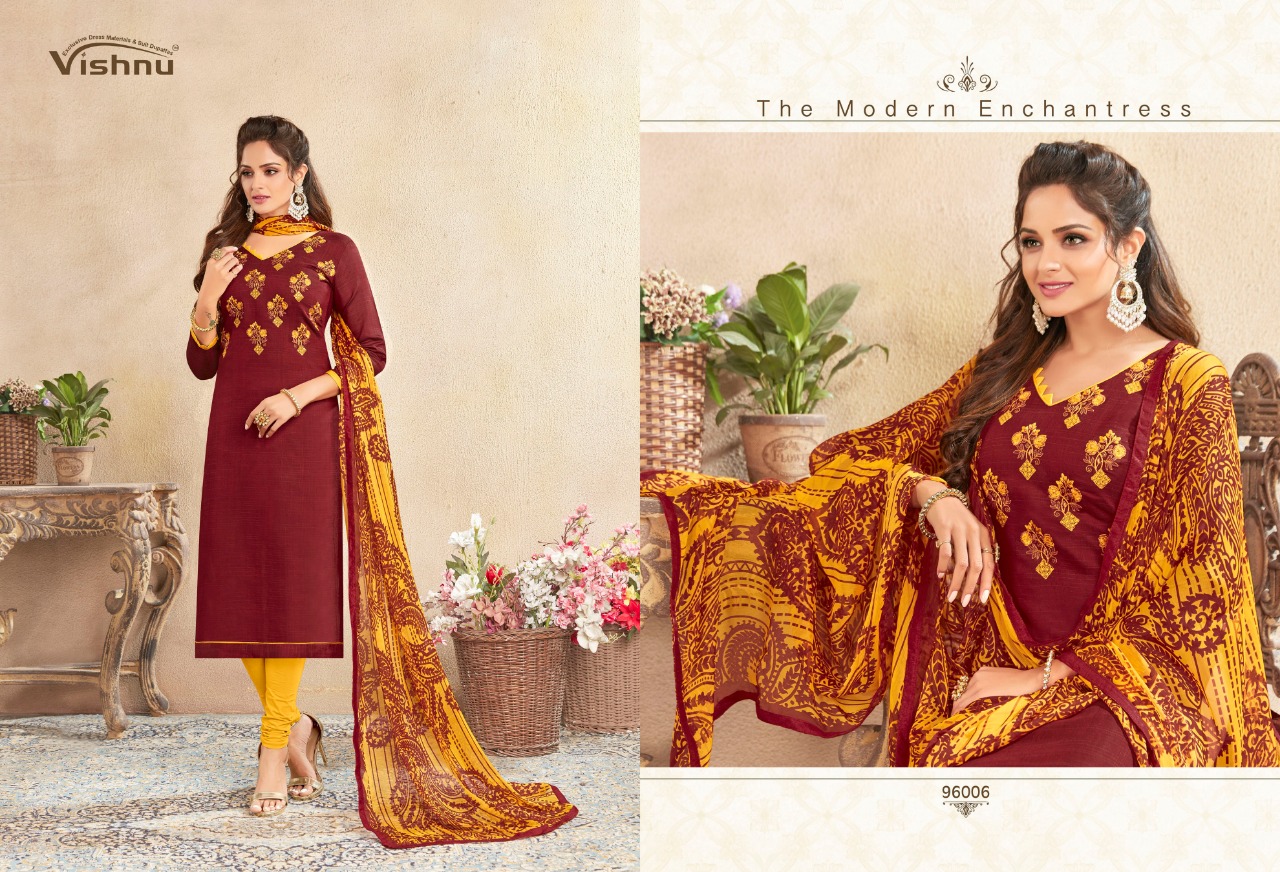 Vishnu Impex Presents Dermy Cool Vol 14 South Cotton Dress Materilas