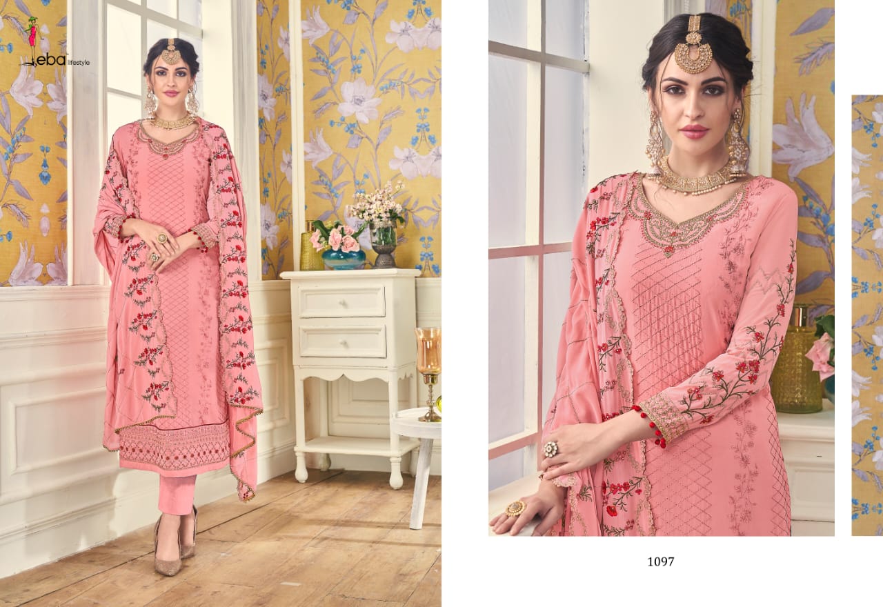 Eba Lifestyle Hurma Vol 18 Georgette Fabric Heavy Work Salwar Suit