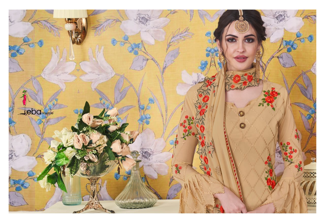 Eba Lifestyle Hurma Vol 18 Georgette Fabric Heavy Work Salwar Suit
