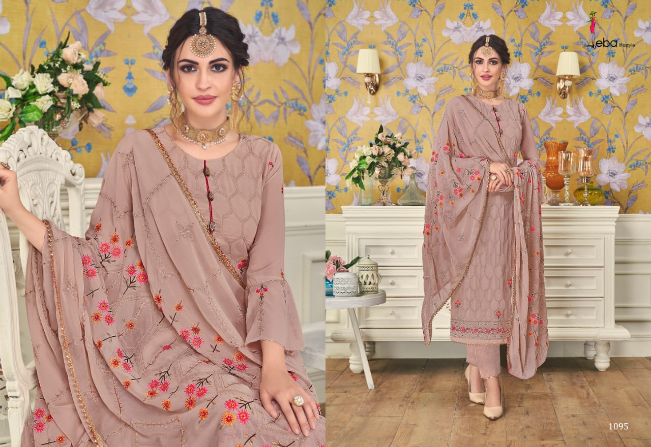 Eba Lifestyle Hurma Vol 18 Georgette Fabric Heavy Work Salwar Suit