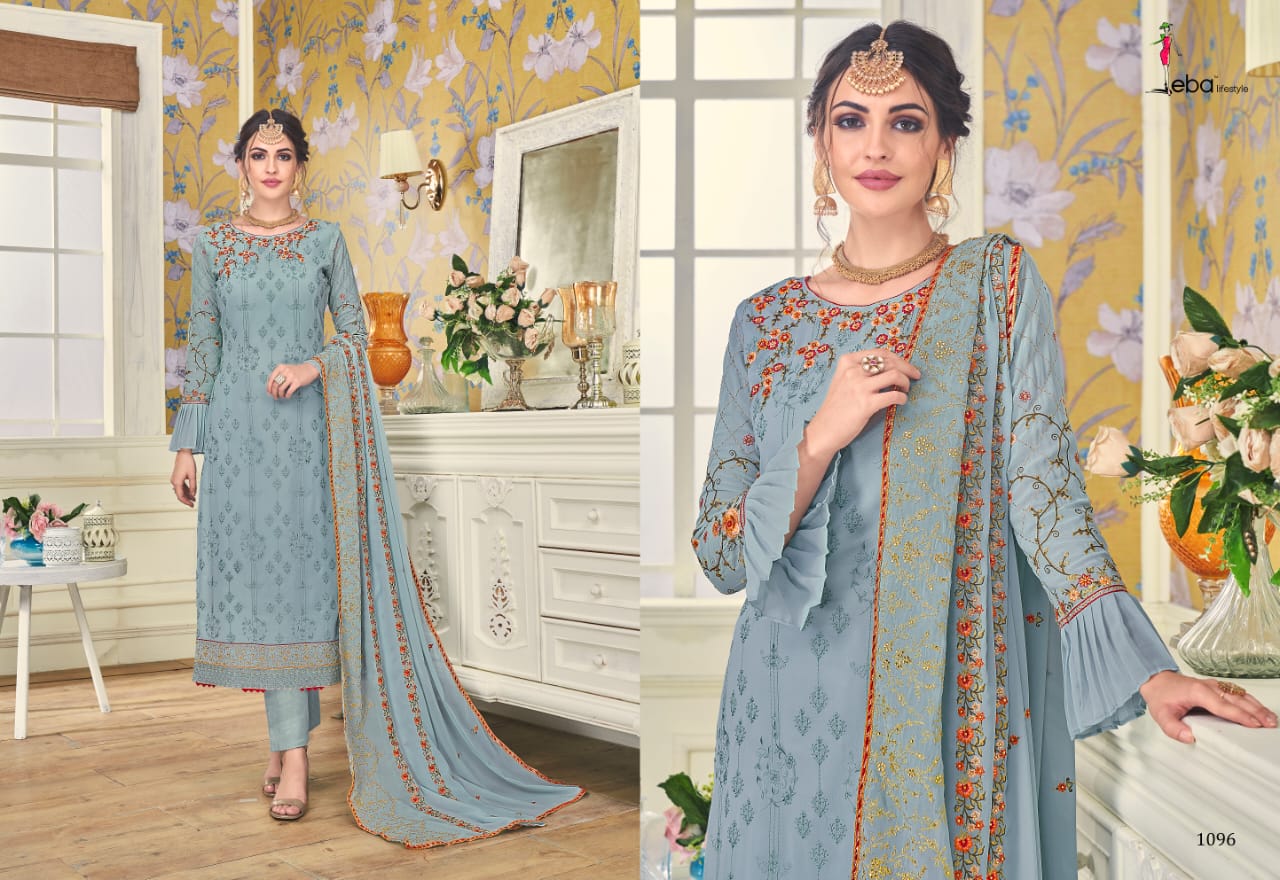 Eba Lifestyle Hurma Vol 18 Georgette Fabric Heavy Work Salwar Suit