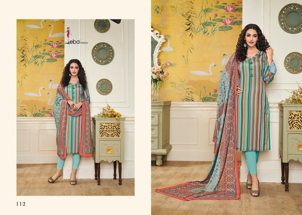 Eba Lifestyle Simran Vol 1 Creap Fabric With Digital Prints Salwar Suit