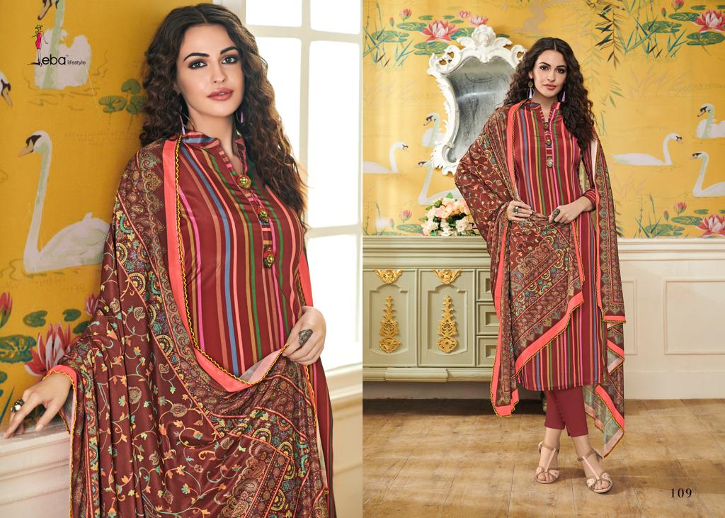 Eba Lifestyle Simran Vol 1 Creap Fabric With Digital Prints Salwar Suit