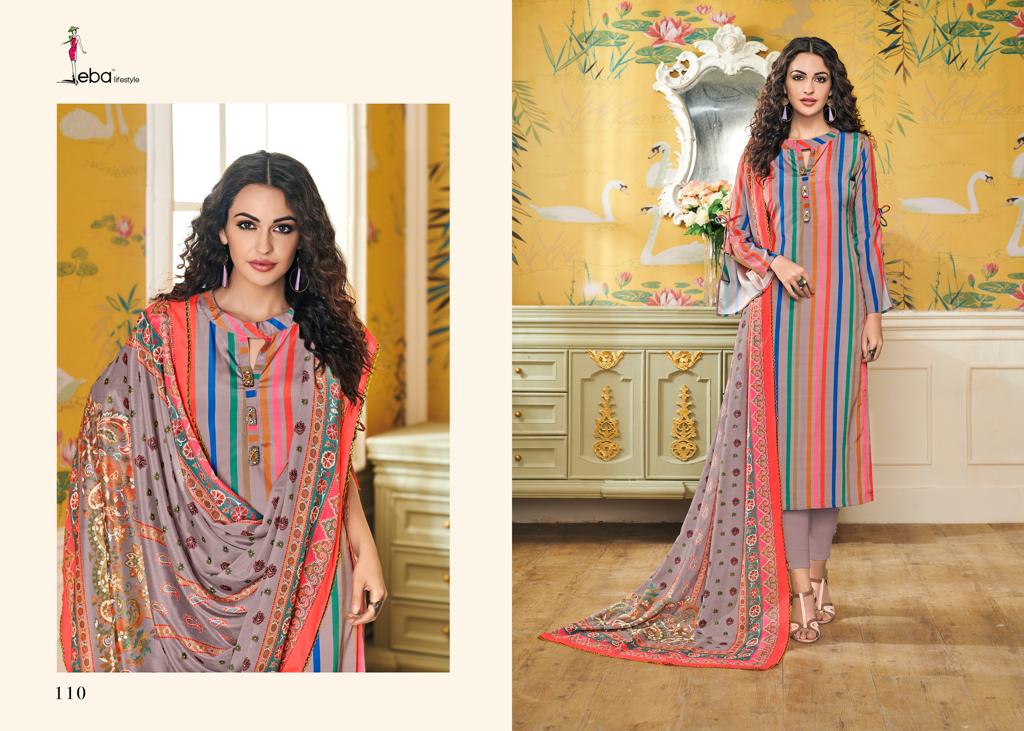 Eba Lifestyle Simran Vol 1 Creap Fabric With Digital Prints Salwar Suit