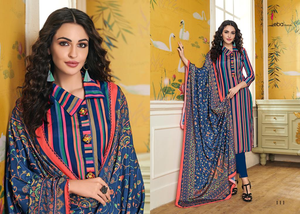 Eba Lifestyle Simran Vol 1 Creap Fabric With Digital Prints Salwar Suit