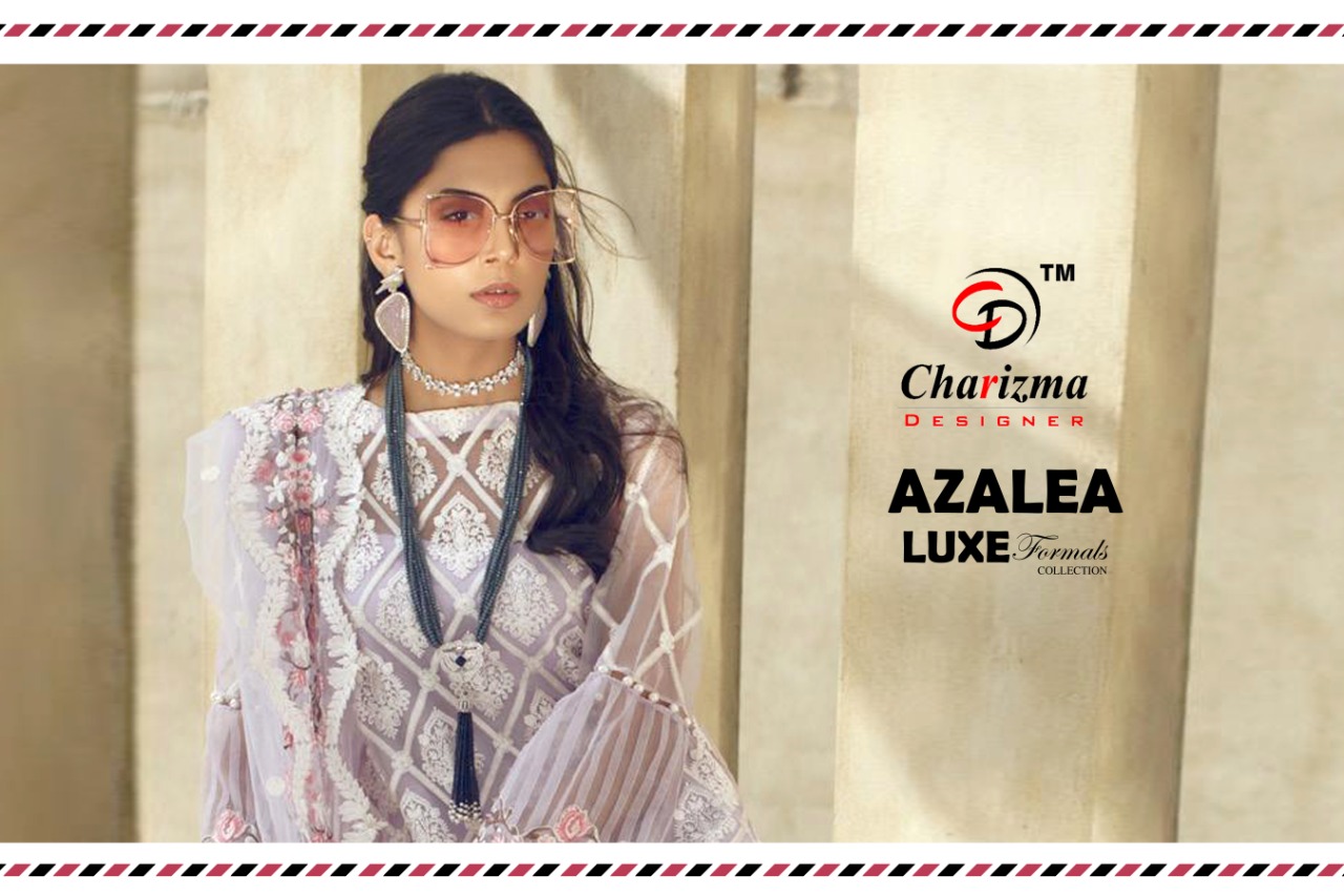 Charizma Designer Presents Azalea Heavy Net With Embroidery Work At Wholesale Rate