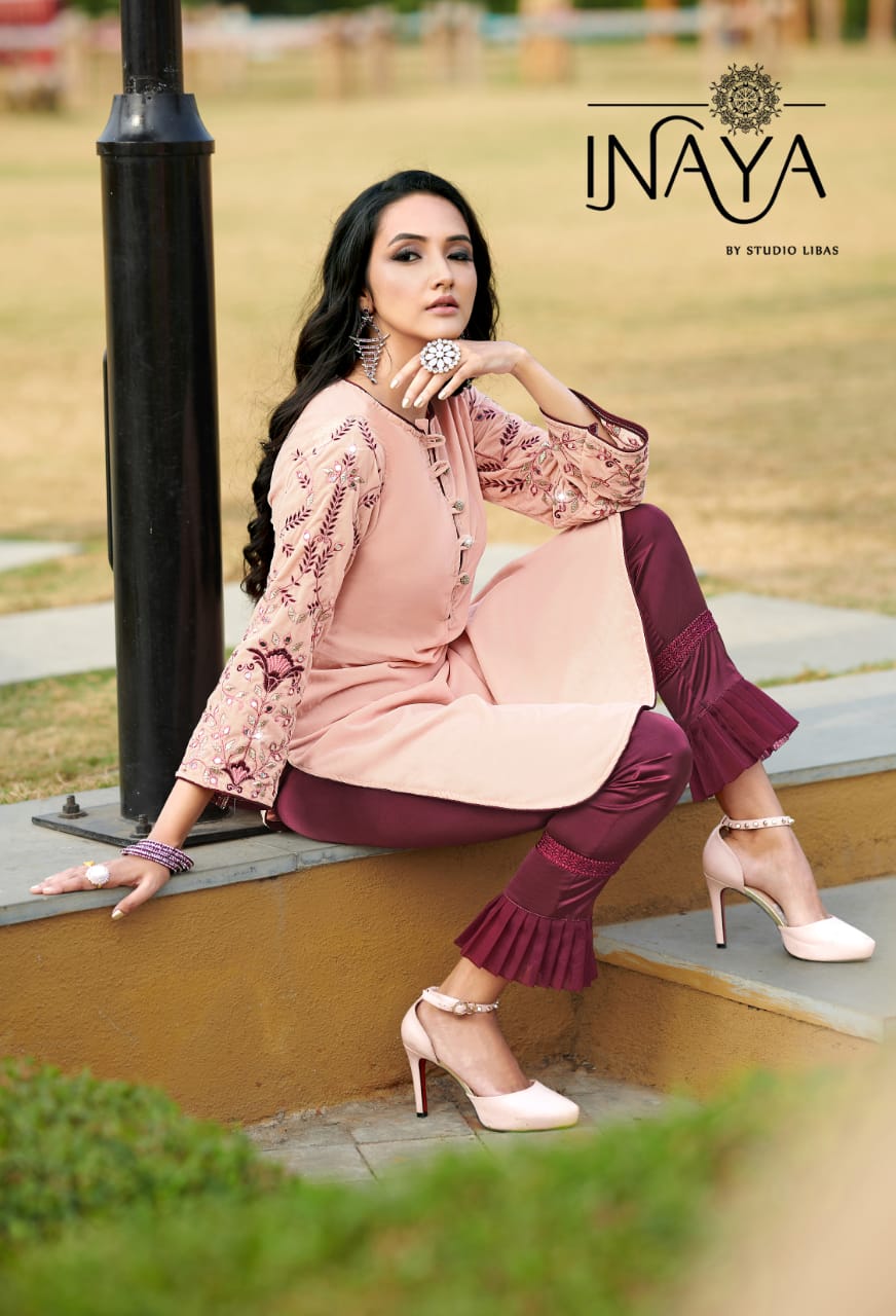 Studio Libas Inaya Designer Kurti With Pants Collection Surat Wholseller