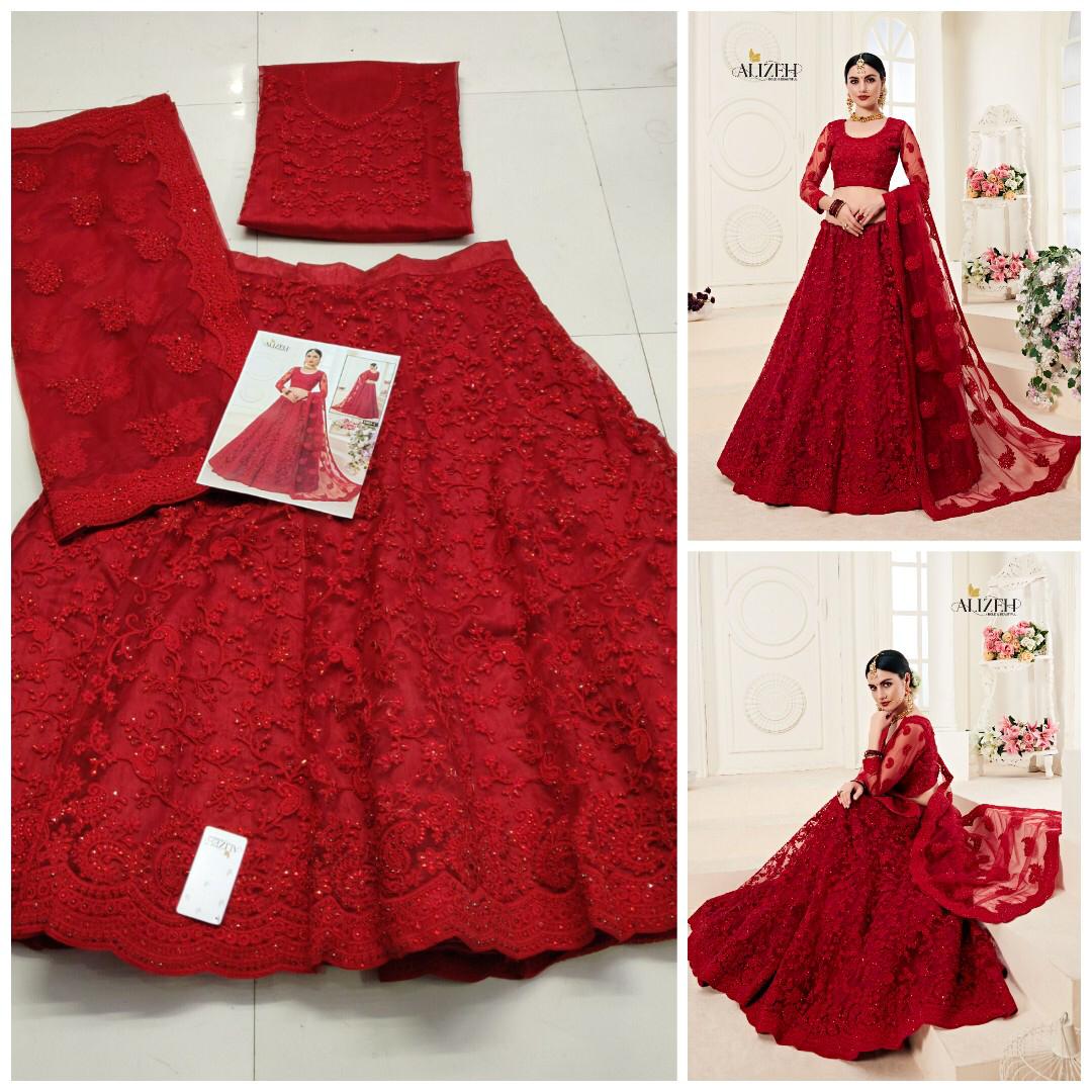 Alizeh Colour Edition Designer Heavy Net Lehenga Collection Online Wholeseller
