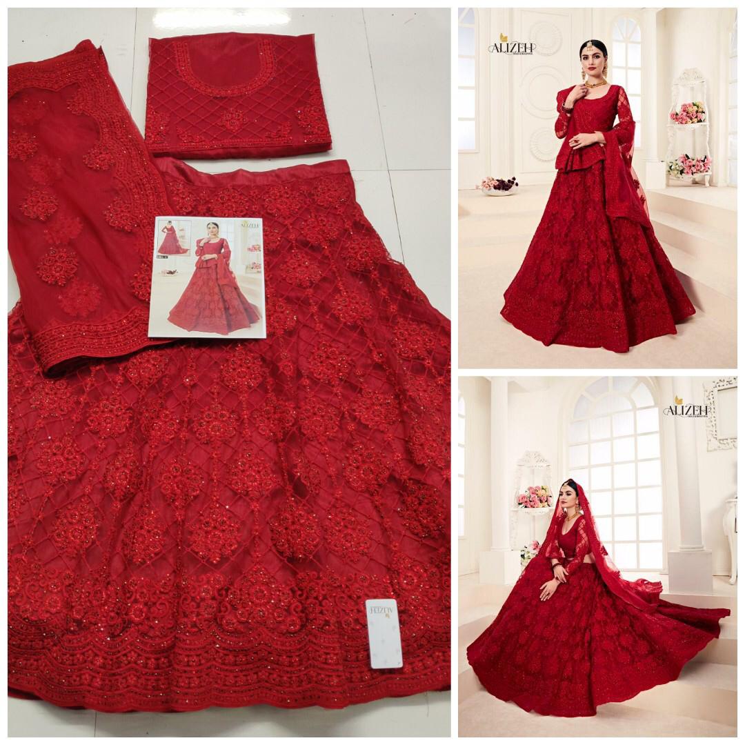 Alizeh Colour Edition Designer Heavy Net Lehenga Collection Online Wholeseller