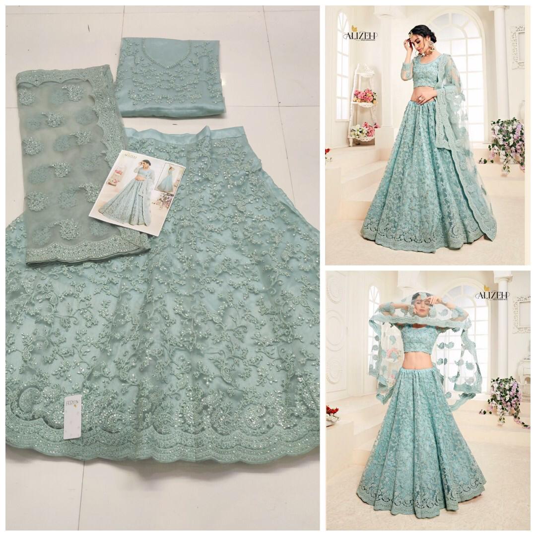 Alizeh Colour Edition Designer Heavy Net Lehenga Collection Online Wholeseller