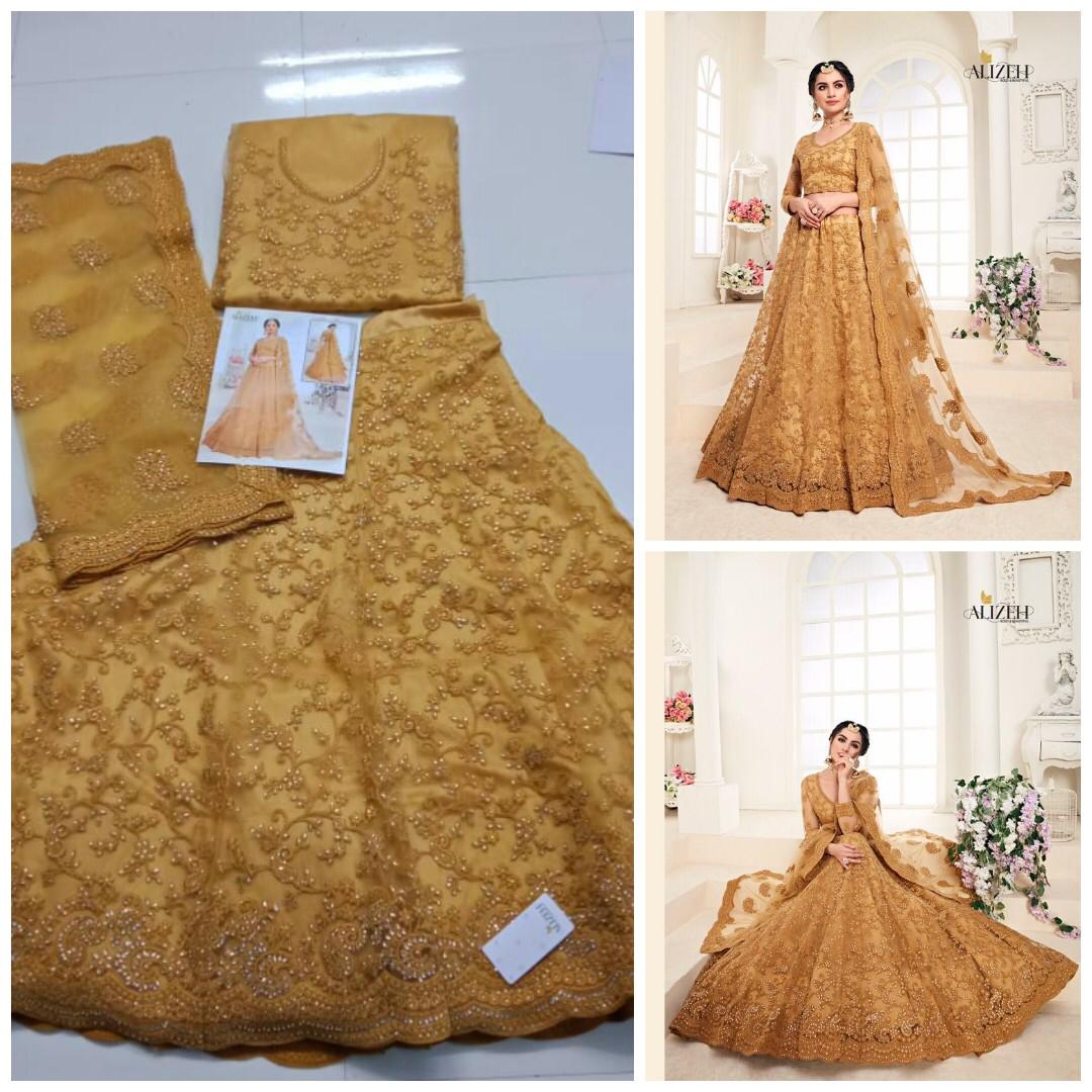 Alizeh Colour Edition Designer Heavy Net Lehenga Collection Online Wholeseller