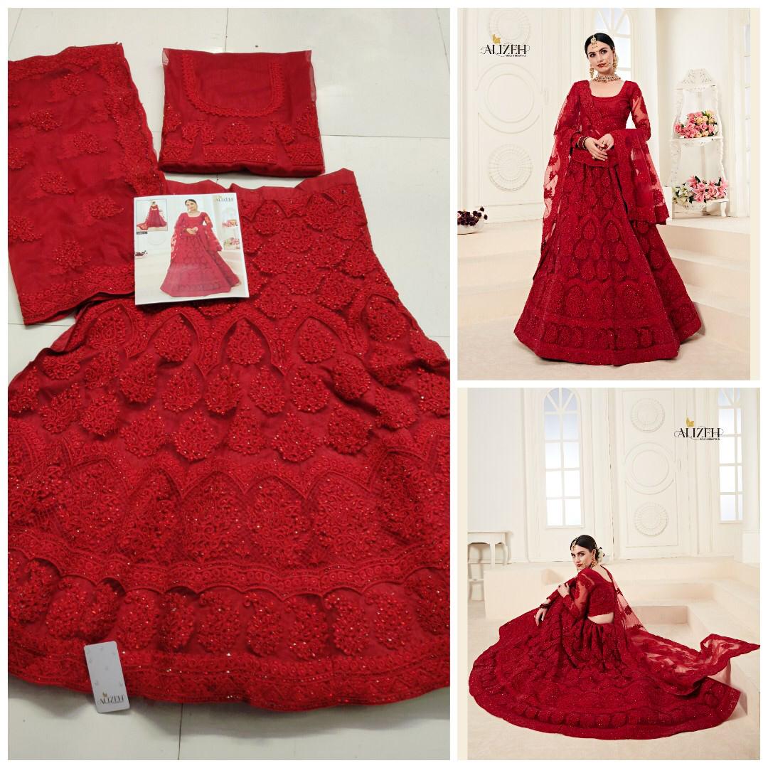 Alizeh Colour Edition Designer Heavy Net Lehenga Collection Online Wholeseller
