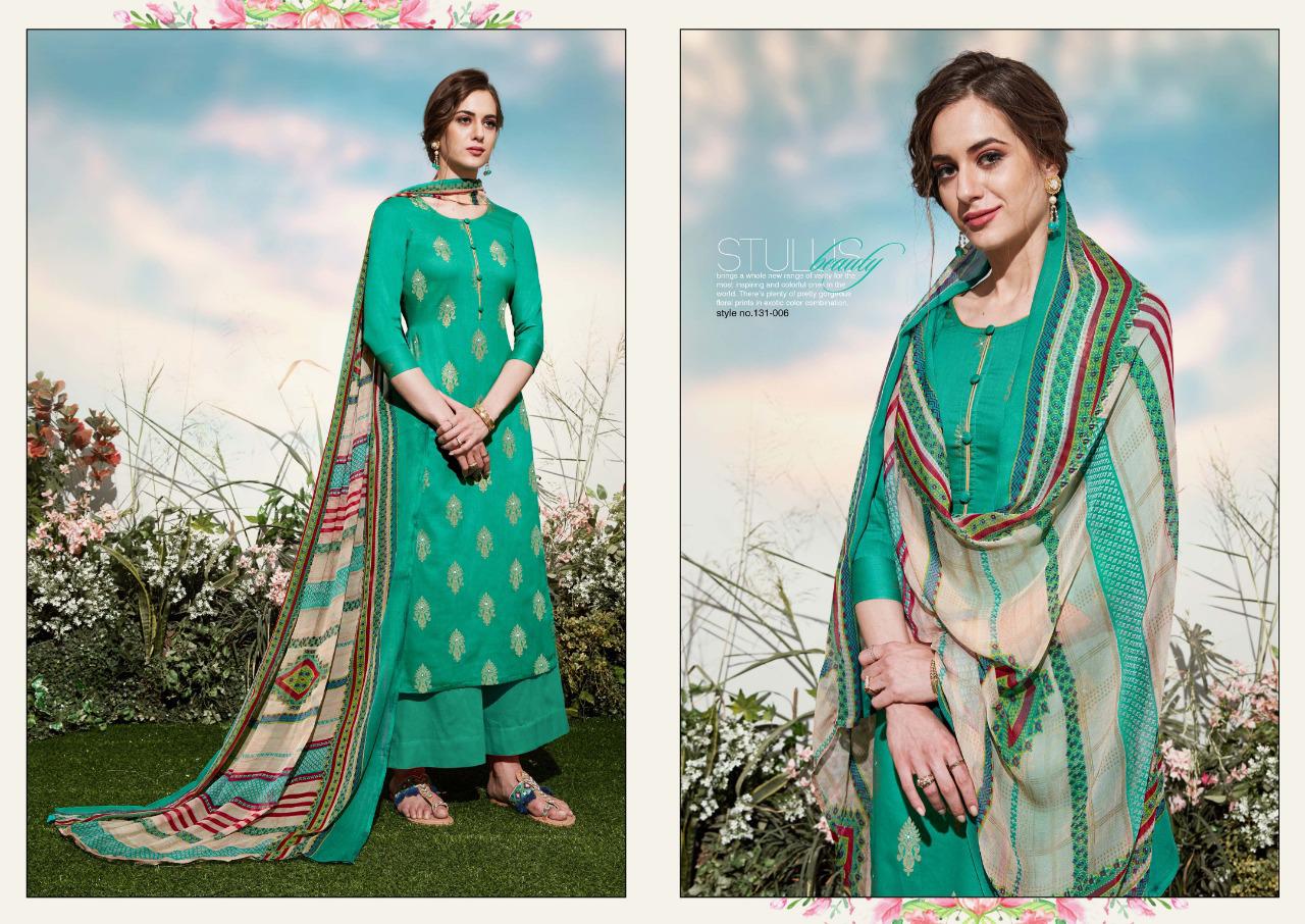 Sargam Prints Florine Pure Jam Foil Print Designer Salwar Suit Dress Material