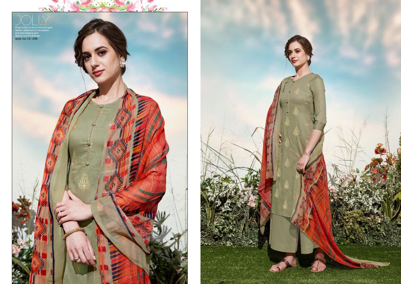 Sargam Prints Florine Pure Jam Foil Print Designer Salwar Suit Dress Material