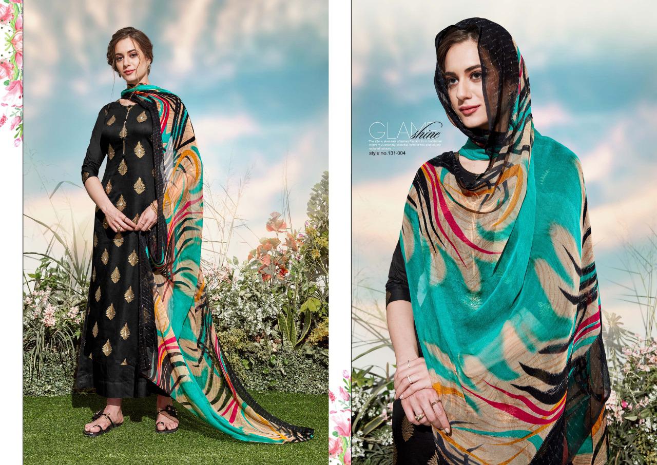 Sargam Prints Florine Pure Jam Foil Print Designer Salwar Suit Dress Material
