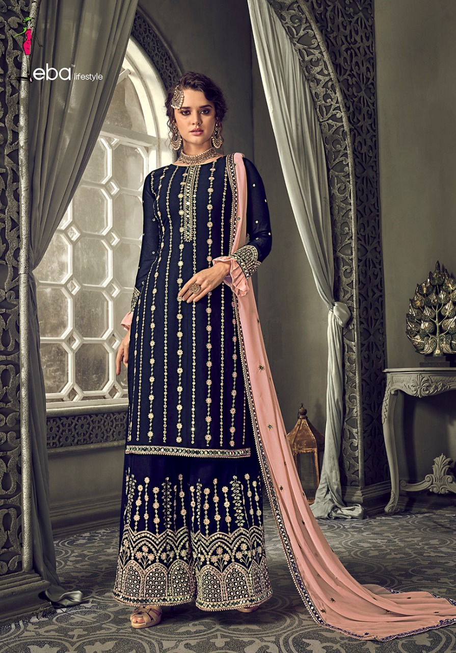 Eba Lifestyle Brings Hurma Vol.30 Fox Georgette Wedding Wear Dress Material Online Seller