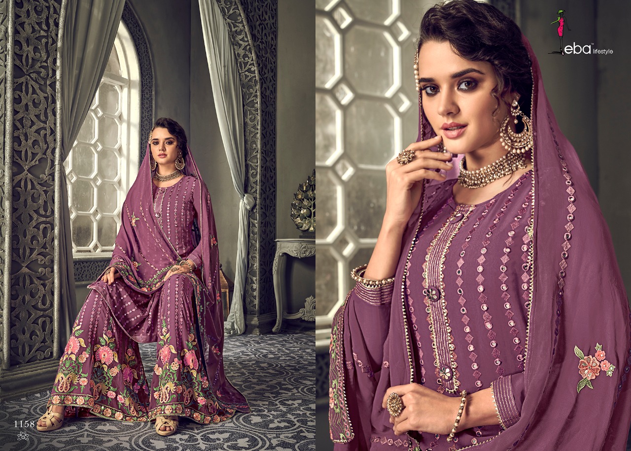 Eba Lifestyle Brings Hurma Vol.30 Fox Georgette Wedding Wear Dress Material Online Seller