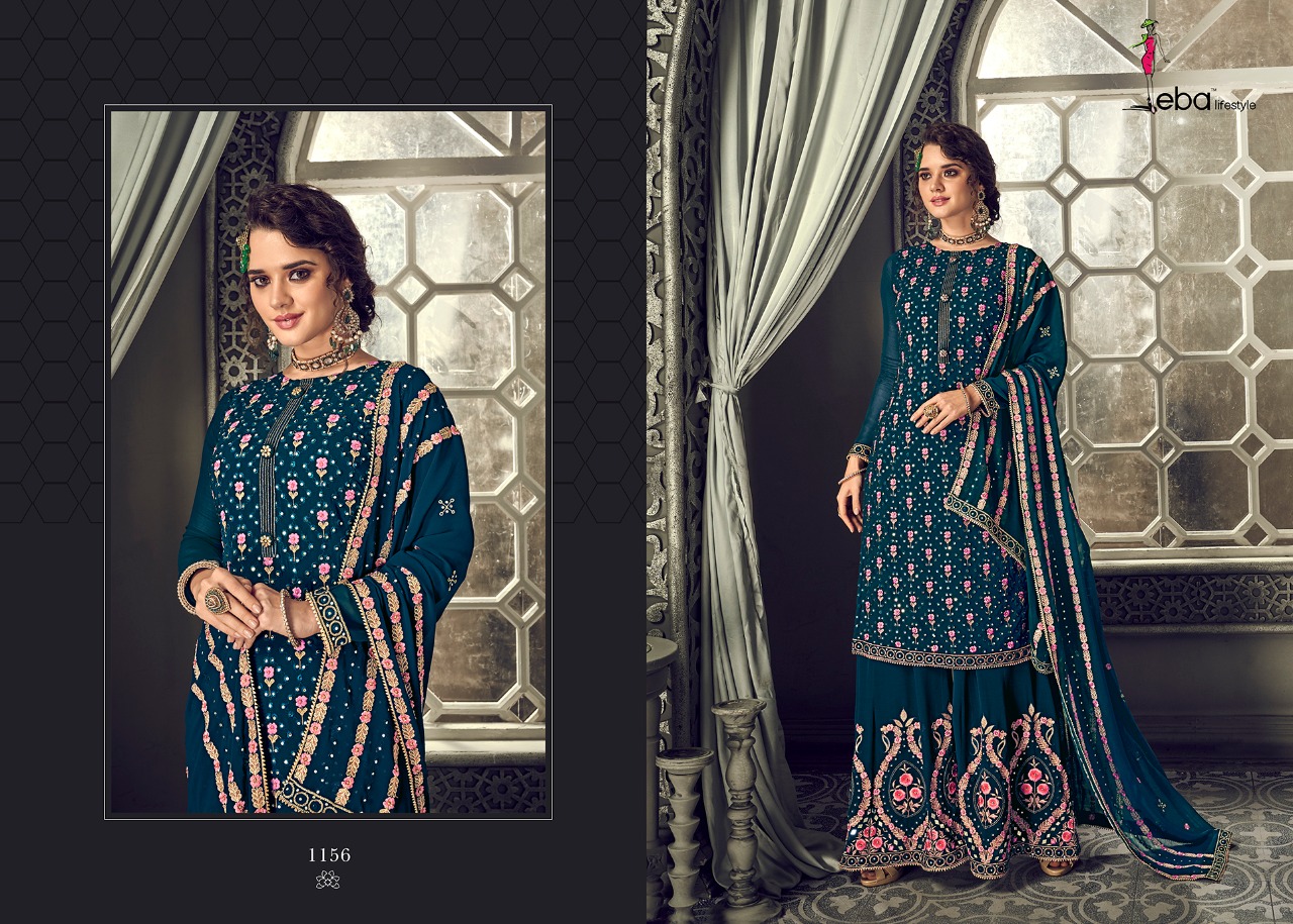 Eba Lifestyle Brings Hurma Vol.30 Fox Georgette Wedding Wear Dress Material Online Seller