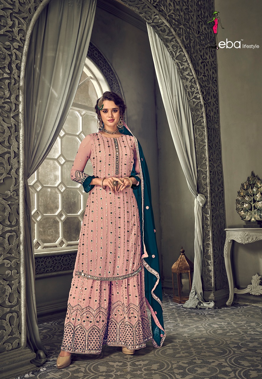 Eba Lifestyle Brings Hurma Vol.30 Fox Georgette Wedding Wear Dress Material Online Seller