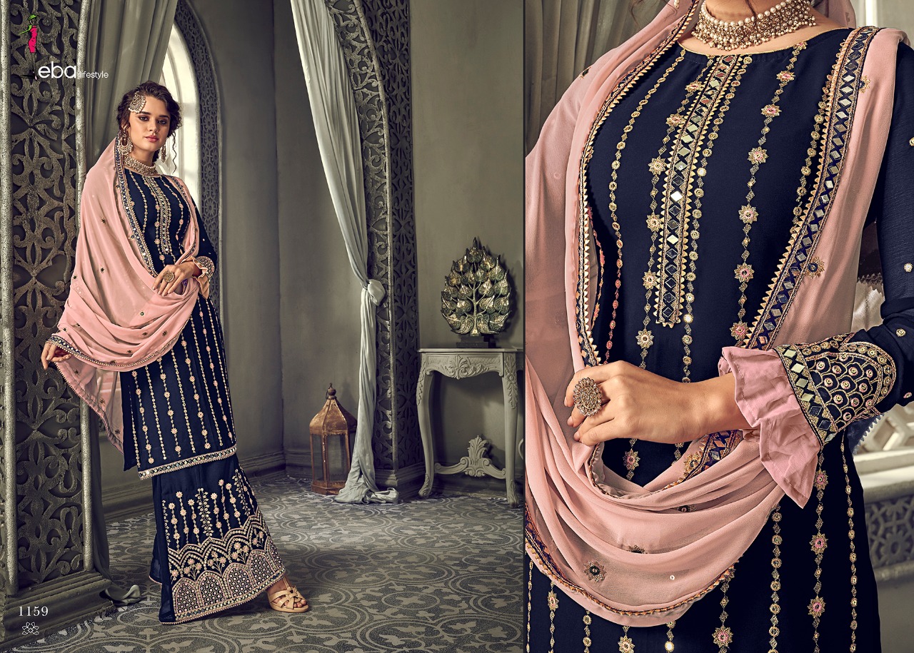 Eba Lifestyle Brings Hurma Vol.30 Fox Georgette Wedding Wear Dress Material Online Seller