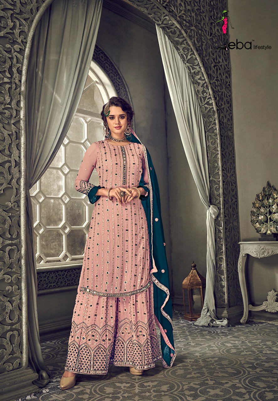 Eba Lifestyle Brings Hurma Vol.30 Fox Georgette Wedding Wear Dress Material Online Seller