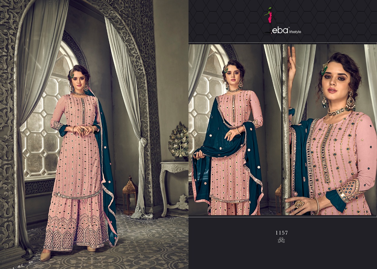 Eba Lifestyle Brings Hurma Vol.30 Fox Georgette Wedding Wear Dress Material Online Seller