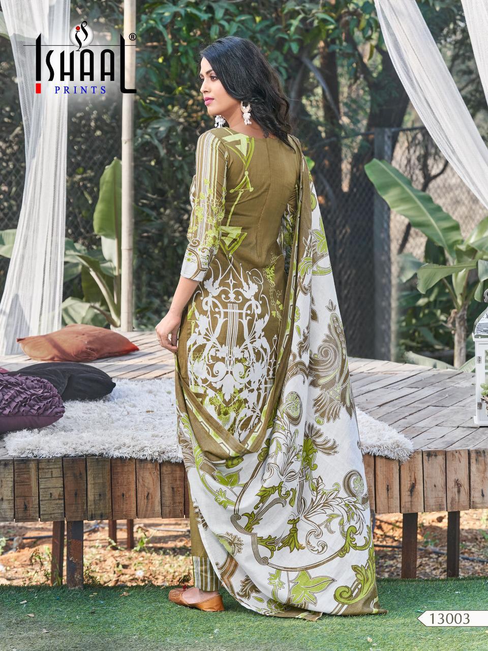 Ishaal Prints Gulmohar Vol 13 Lawn Cotton Mal Mal Dupatta Wholesale Rate Dealer From Surat