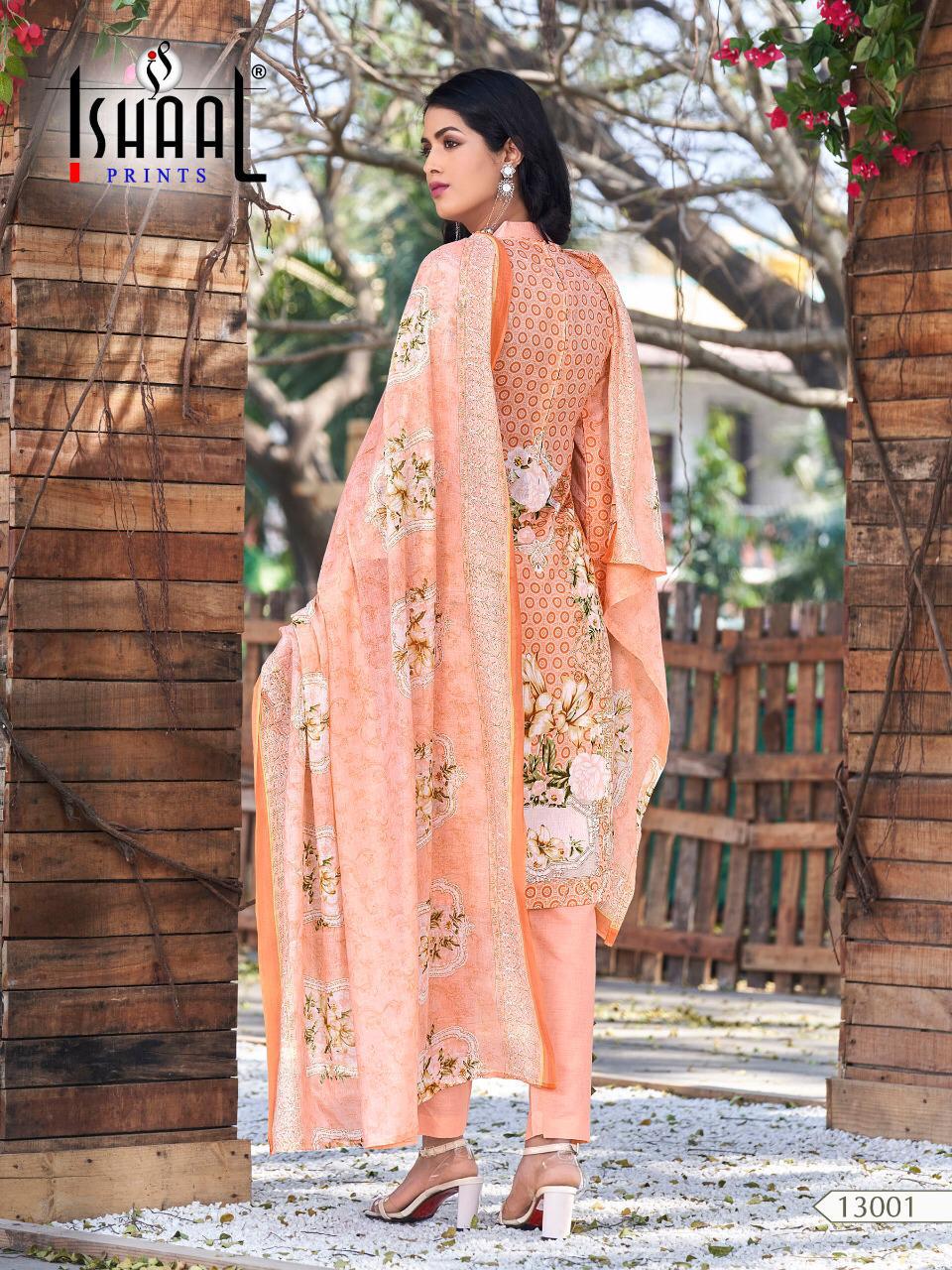 Ishaal Prints Gulmohar Vol 13 Lawn Cotton Mal Mal Dupatta Wholesale Rate Dealer From Surat