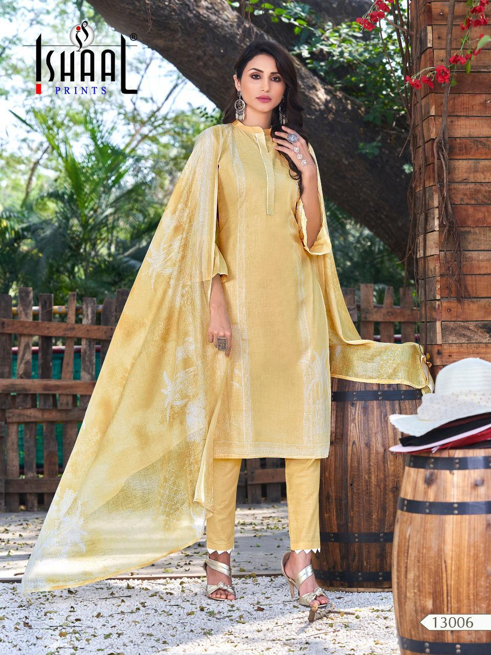 Ishaal Prints Gulmohar Vol 13 Lawn Cotton Mal Mal Dupatta Wholesale Rate Dealer From Surat