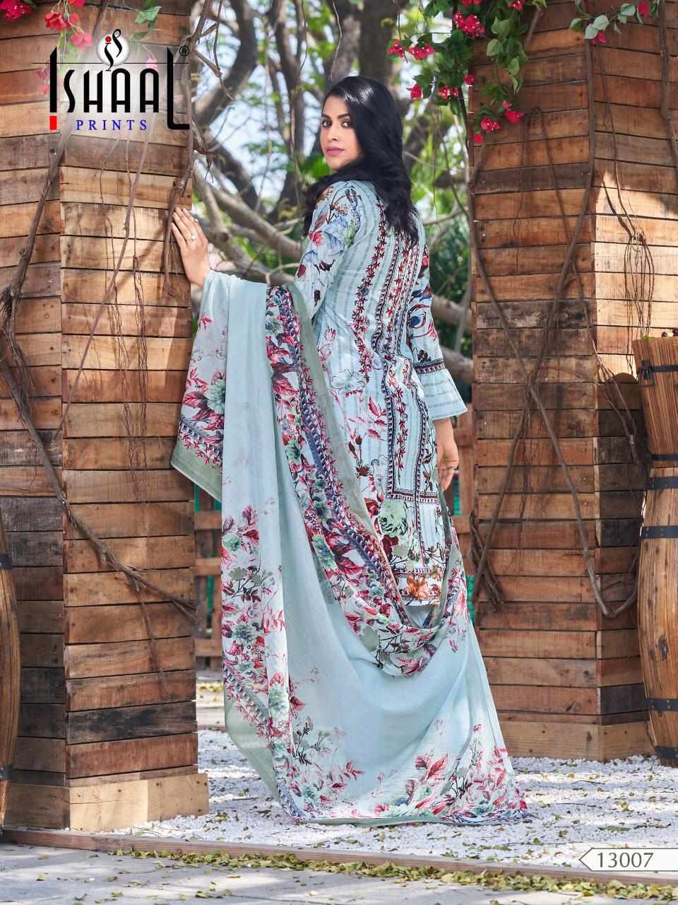 Ishaal Prints Gulmohar Vol 13 Lawn Cotton Mal Mal Dupatta Wholesale Rate Dealer From Surat
