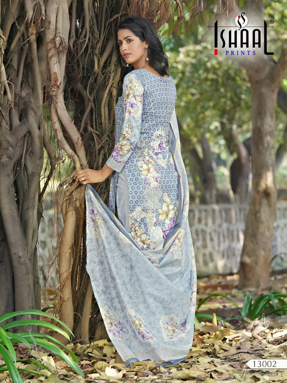 Ishaal Prints Gulmohar Vol 13 Lawn Cotton Mal Mal Dupatta Wholesale Rate Dealer From Surat