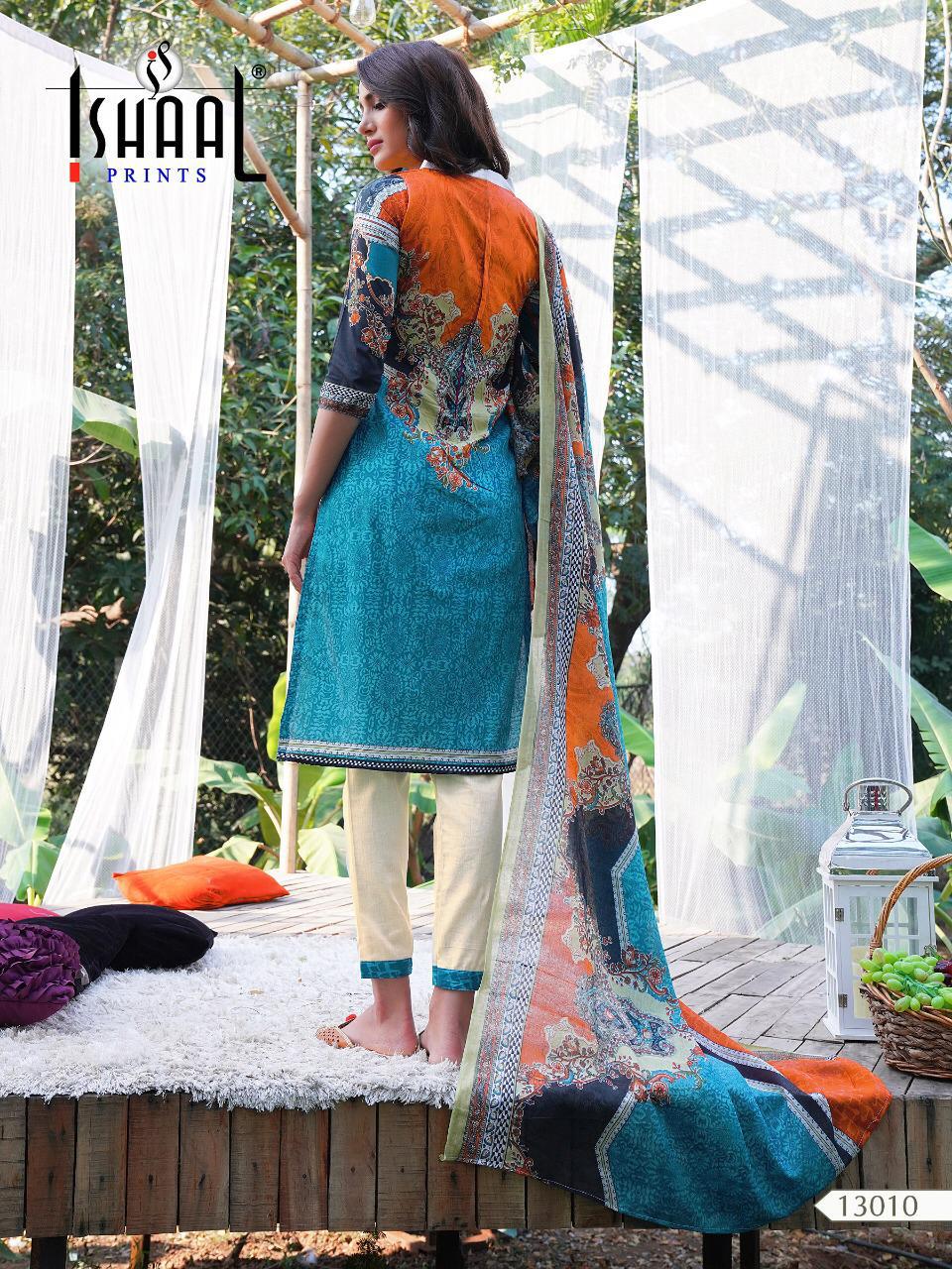 Ishaal Prints Gulmohar Vol 13 Lawn Cotton Mal Mal Dupatta Wholesale Rate Dealer From Surat