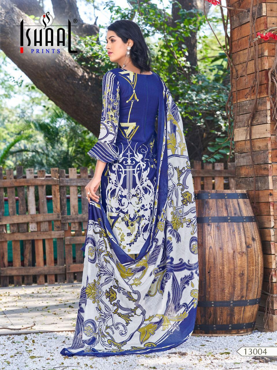 Ishaal Prints Gulmohar Vol 13 Lawn Cotton Mal Mal Dupatta Wholesale Rate Dealer From Surat