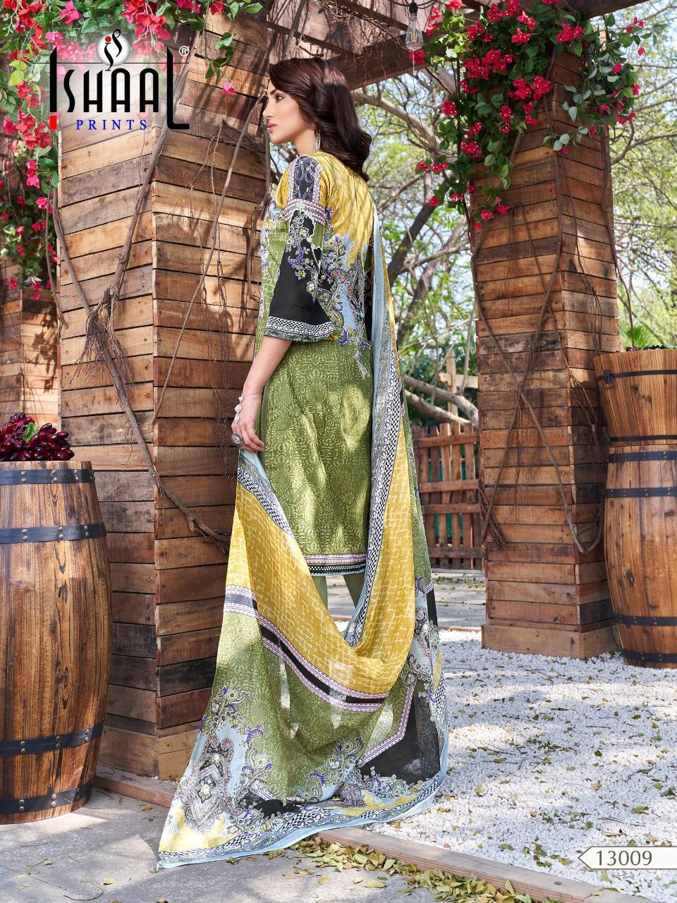 Ishaal Prints Gulmohar Vol 13 Lawn Cotton Mal Mal Dupatta Wholesale Rate Dealer From Surat